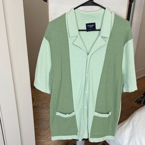 Abercrombie & Fitch Light Green Sweater
